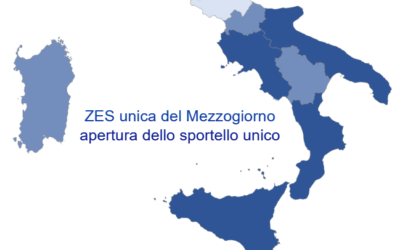 ZES unica del Mezzogiorno: apertura dello sportello unico