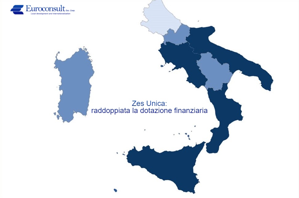 Zes Unica: raddoppiata la dotazione finanziaria